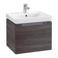 Тумба под раковину Villeroy & Boch Subway 2.0 537х423 мм A68610FQ дуб графитовый