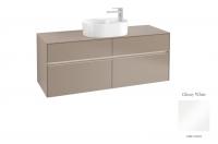 Тумба под раковину Villeroy & Boch Collaro 1400х500 мм с подсветкой C061L0DH белый глянцевый
