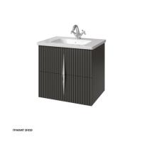 Тумба под раковину Caprigo Novara 60 578х468 мм (2 ящика) 35915 SF-019 графит