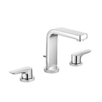 Смеситель для раковины Kludi Pure&Solid 3 отверстия, донный клапан 343940575