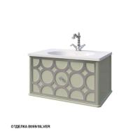 Тумба под раковину Caprigo Caprice 70 702х448 мм (1 ящик) 25011 B059/silver фисташково-зелёный/серебро
