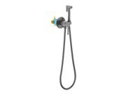 Комплект гигиенического душа Aquatek Европа встраиваемый AQ1021BGM оружейная сталь
