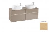 Тумба под раковину Villeroy & Boch Collaro 1400х500 мм с подсветкой C064L0VJ северный дуб