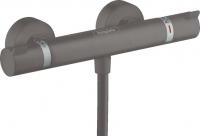 Термостат для душа Hansgrohe Ecostat Comfort 13116340 шлифованный чёрный хром