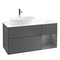 Тумба под раковину Villeroy & Boch Finion 1200х501 мм F811GKGK матовый антрацит/матовый антрацит