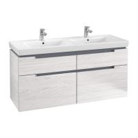 Тумба под раковину Villeroy & Boch Subway 2.0 1287х449 мм A91710E8 белое дерево