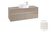 Тумба под раковину Villeroy & Boch Collaro 1400х500 мм с подсветкой C061L0E8 белое дерево
