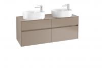 Тумба под раковину Villeroy & Boch Collaro 1400х500 мм C06400VG трюфель серый