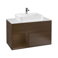 Тумба под раковину Villeroy & Boch Finion 1000х501 мм F361GNGN орех/орех