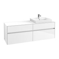 Тумба под раковину Villeroy & Boch Collaro 1600х500 мм C02300DH белый глянцевый