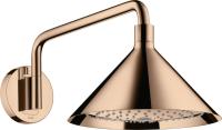 Верхний душ Axor Front 240 2jet с держателем 26021300 полированное красное золото