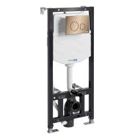 Инсталляция для унитаза WasserKraft Aller 10TLT.010.ME.RG02 розовое золото