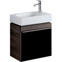 Тумба под раковину Geberit Citterio 440х316х554 мм 500.555.JJ.1 тёмный дуб/чёрный