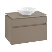 Тумба под раковину Villeroy & Boch Legato 800х500 мм B57000VG трюфель серый