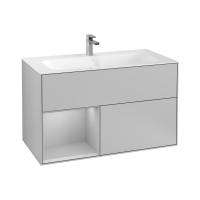 Тумба под раковину Villeroy & Boch Finion 996х498 мм F030GJGJ светло-серый/светло-серый