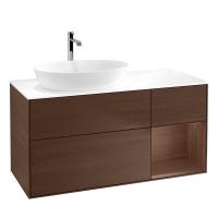Тумба под раковину Villeroy & Boch Finion 1200х501 мм F811GNGN орех/орех