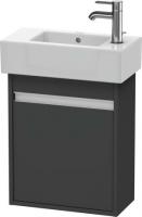 Тумба под раковину Duravit Ketho 450х225 мм левая KT6629L4949 графит матовый