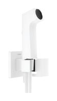 Гигиенический душ Hansgrohe 1jet E с запорным вентилем и шлангом 125 см 29231700 матовый белый