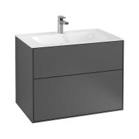 Тумба под раковину Villeroy & Boch Finion 796х498 мм F01000GK матовый антрацит