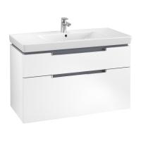 Тумба под раковину Villeroy & Boch Subway 2.0 987х449 мм A91510MS белый матовый