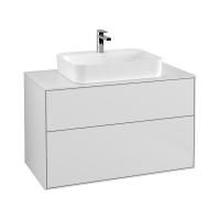 Тумба под раковину Villeroy & Boch Finion 1000х501 мм F35100GF белый глянцевый