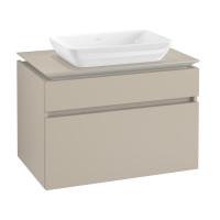 Тумба под раковину Villeroy & Boch Legato 800х500 мм B70300VK мягкий серый