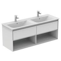 Тумба под раковину Ideal Standard Connect Air 1300x440 мм E0831B2 белый глянец/белый матовый