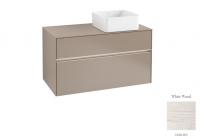 Тумба под раковину Villeroy & Boch Collaro 1000х500 мм с подсветкой C040L0E8 белое дерево