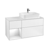 Тумба под раковину Villeroy & Boch Finion 1200х501 мм F141MTMT белый матовый/белый матовый