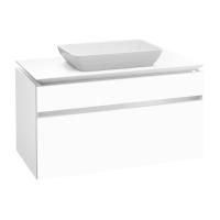 Тумба под раковину Villeroy & Boch Legato 1000х500 мм с подсветкой B705L0MS белый матовый