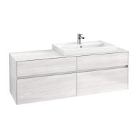 Тумба под раковину Villeroy & Boch Collaro 1600х500 мм C02700E8 белое дерево