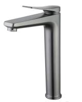Смеситель для раковины Lemark Bronx высокий излив, донный клапан LM3709GM графит