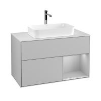 Тумба под раковину Villeroy & Boch Finion 1000х501 мм F251GJGJ светло-серый/светло-серый
