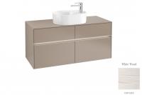 Тумба под раковину Villeroy & Boch Collaro 1200х500 мм с подсветкой C057L0E8 белое дерево