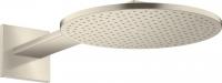 Верхний душ Axor ShowerSolutions 300 2jet с держателем 35303820 шлифованный никель