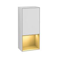 Пенал Villeroy & Boch Finion 418х270х936 мм петли слева F540HFGF белый глянцевый/матовое золото