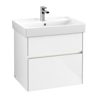 Тумба под раковину Villeroy & Boch Collaro 604х444 мм с подсветкой C009L0DH белый глянцевый
