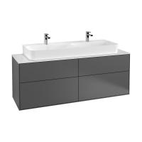 Тумба под раковину Villeroy & Boch Finion 1600х501 мм F20100GK матовый антрацит
