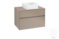 Тумба под раковину Villeroy & Boch Collaro 800х500 мм с подсветкой C037L0MS белый матовый