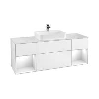 Тумба под раковину Villeroy & Boch Finion 1600х501 мм F451MTMT белый матовый/белый матовый