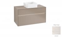 Тумба под раковину Villeroy & Boch Collaro 1000х500 мм с подсветкой C038L0E8 белое дерево