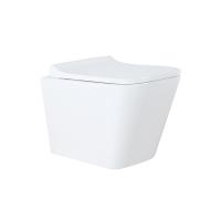 Унитаз подвесной с крышкой-сиденьем Azario Teramo безободковый AZ-0052 белый