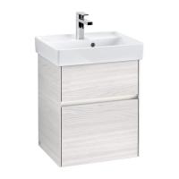 Тумба под раковину Villeroy & Boch Collaro 460х374 мм с подсветкой C006L0E8 белое дерево