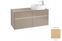 Тумба под раковину Villeroy & Boch Collaro 1200х500 мм с подсветкой C059L0VJ северный дуб