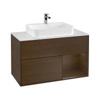 Тумба под раковину Villeroy & Boch Finion 1000х501 мм F371GNGN орех/орех