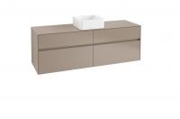 Тумба под раковину Villeroy & Boch Collaro 1600х500 мм C04900VG трюфель серый