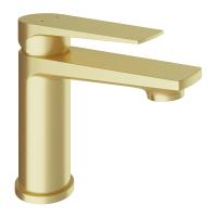 Смеситель для раковины Aqueduto Linha M LIN0250 шлифованное золото