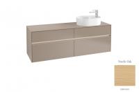 Тумба под раковину Villeroy & Boch Collaro 1600х500 мм с подсветкой C067L0VJ северный дуб