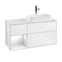 Тумба под раковину Villeroy & Boch Finion 1200х501 мм F271MTMT белый матовый/белый матовый
