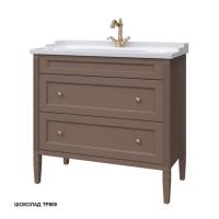 Тумба под раковину Caprigo Albion Concept 90 886х450 мм (2 ящика) 34018 TP809 шоколад